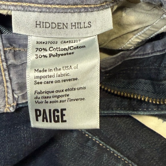 PAIGE Dark Blue Flare Jeans - Picture 13 of 17